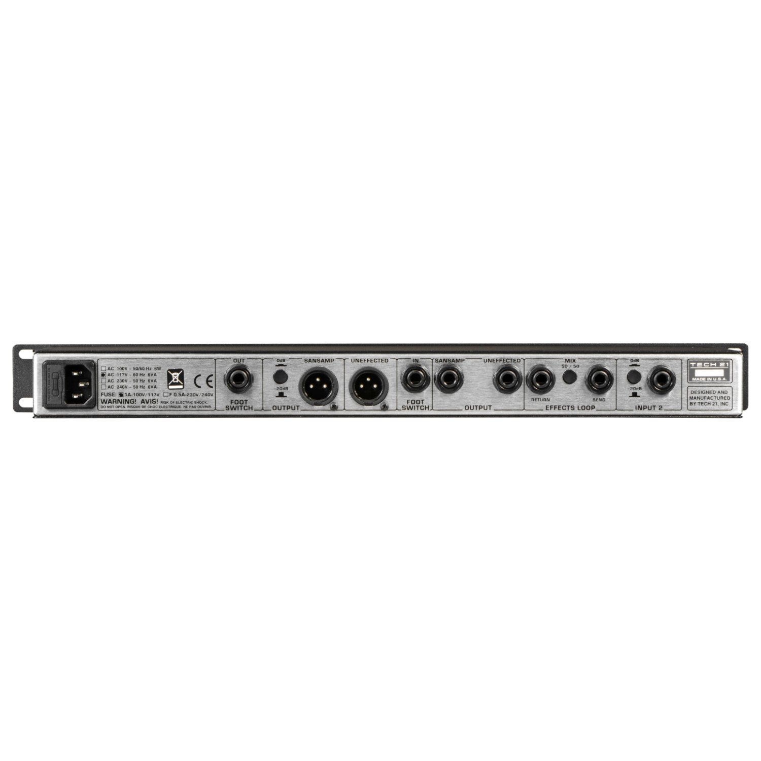 Amazon.com: Tech 21 SansAmp RBI Rackmountable Bass Preamp Bundle w