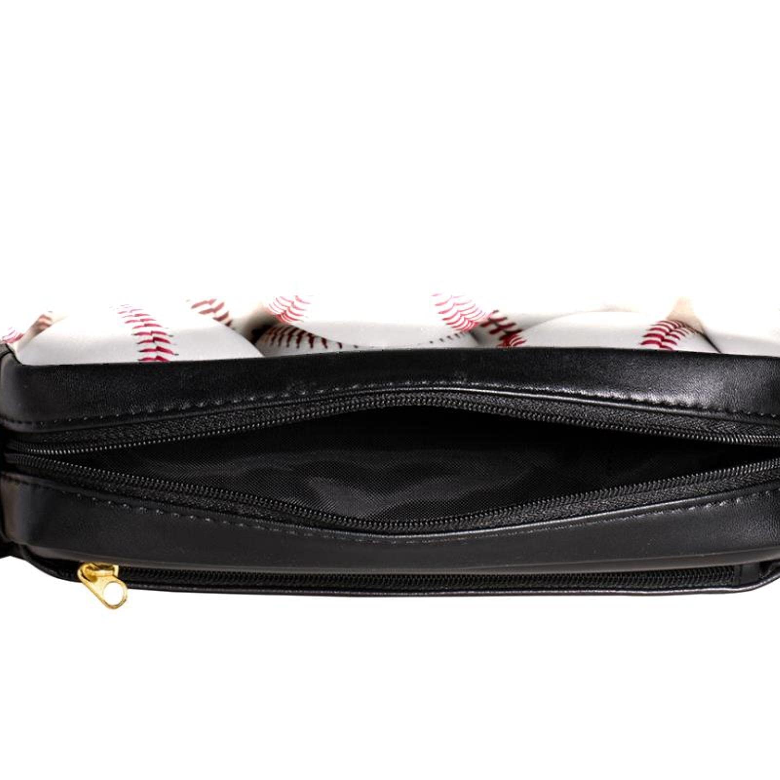 Trousse à Crayons 3 Compartiments Motif Baseball - Grande Capacité Pour école, Bureau Ou Voyage - 22,5x9x11 Cm - 12