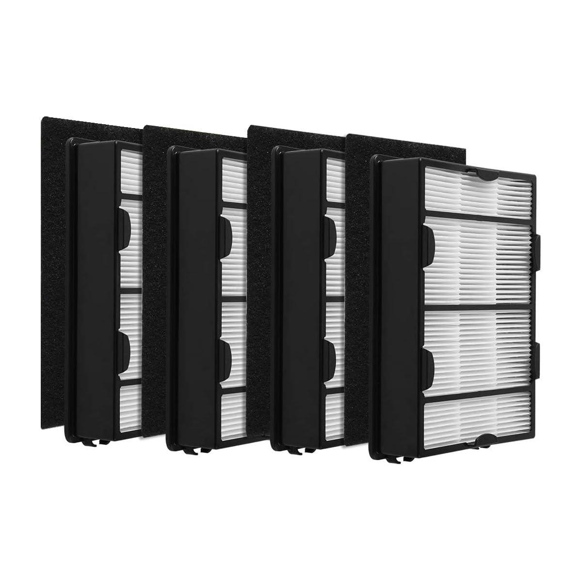 True HEPA Filter B (4 Pack) + Carbon Pre Filter(4 Pack) Compatible with Holmes HAPF600 HAPF600D HAPF600D-U2,Replacement Holmes HEPA Air Filter