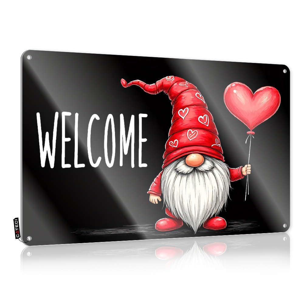 College Dorm Decor Funny Welcome To Our Home! Tin Sign Garden Flag Accessories Decor For Man Cave(20X30CM)