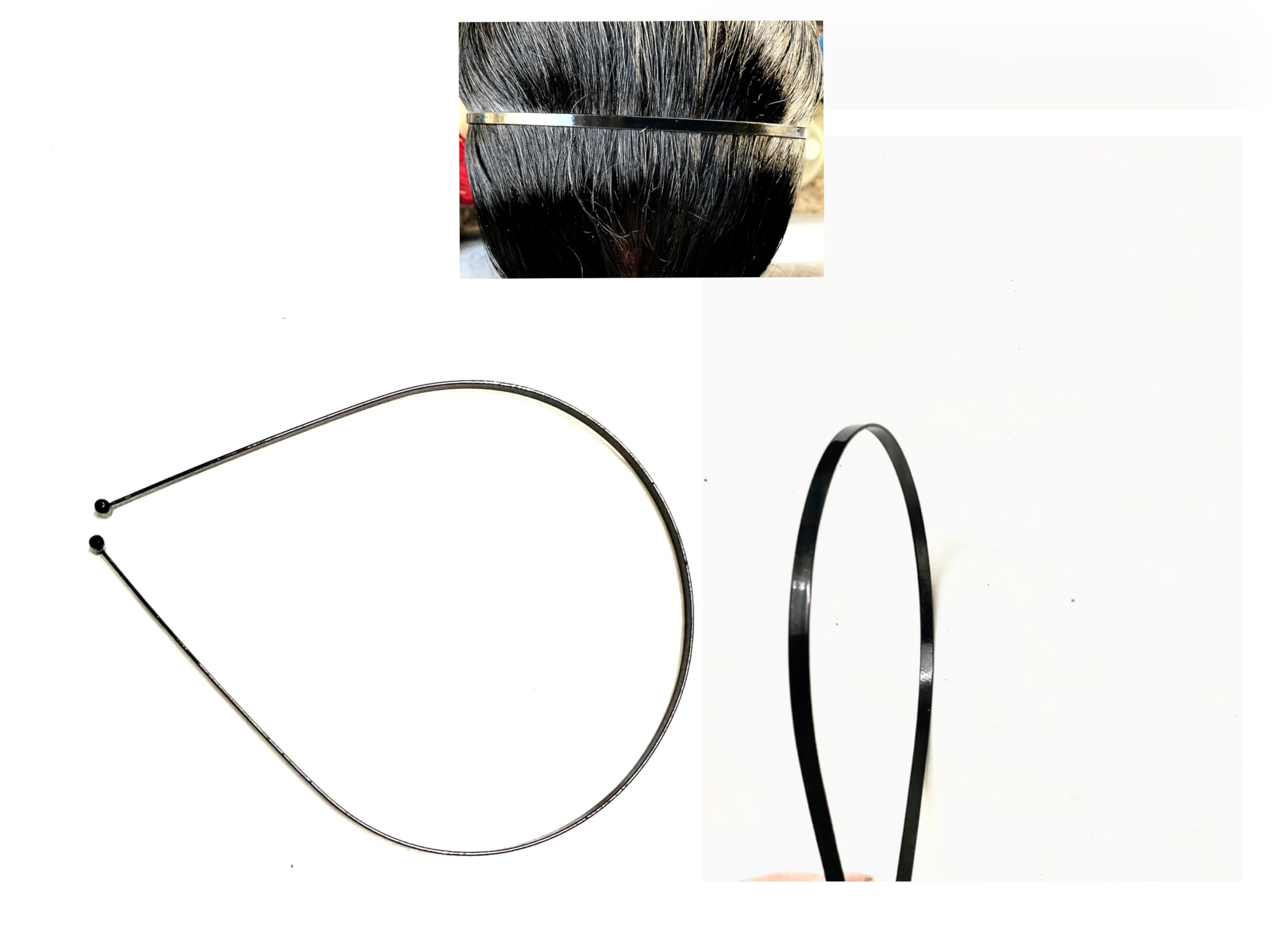 Lai Lai Unisex Zigzag headband for women/girls and men/boys premium black metal zigzag wave headband (Plain headband, Regular) (B0CX8KPS1V) Amazon Price History, Amazon Price Tracker