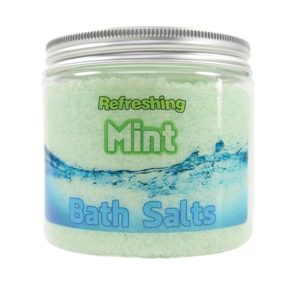 Mint Bath Salts Soak Bath Soaks, Herbal Bath Salts In A Jar, Sea Salt Soak
