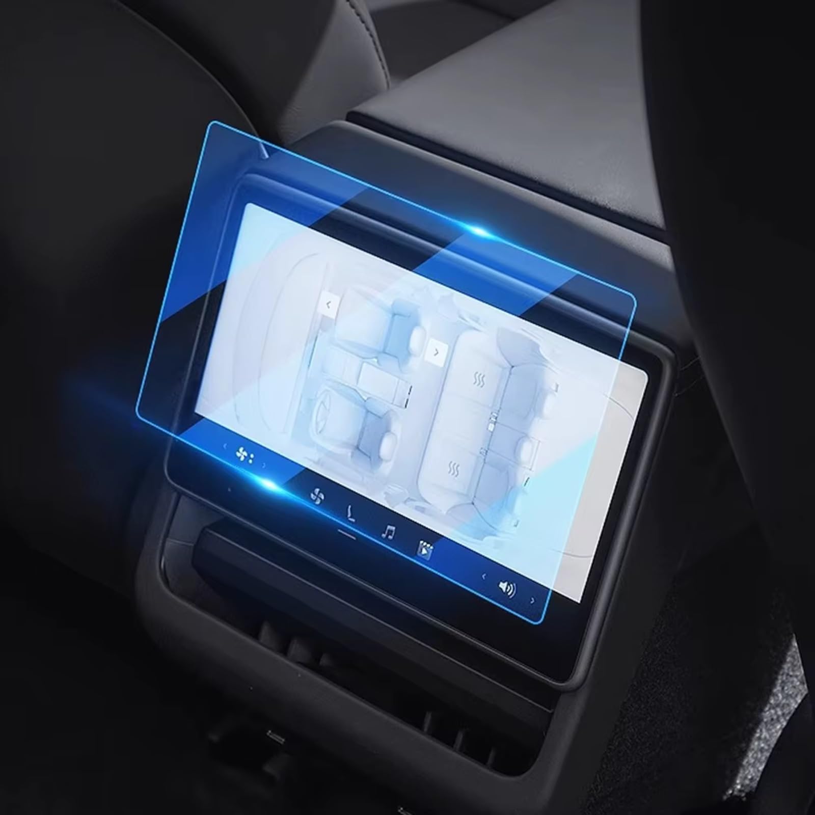 Kompatibel Mit Tesla Für Modell Für Y Für Juniper Für Modell Für 3 Für Highland 2024–2026 Displayschutzfolie HD Clear Guard Displayschutzfolie(2pcsA)