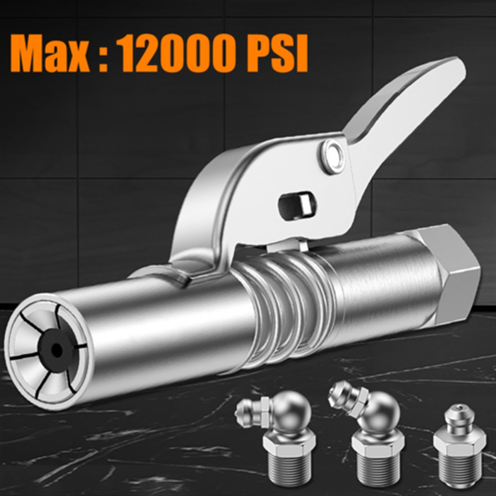 Łącznik do smarownicy Złącze pistoletu smarowego Smarownica Złączka Dysze wtryskowe 1/8” NPT Końcówki złączki Smarownica Akcesoria(2pcs)