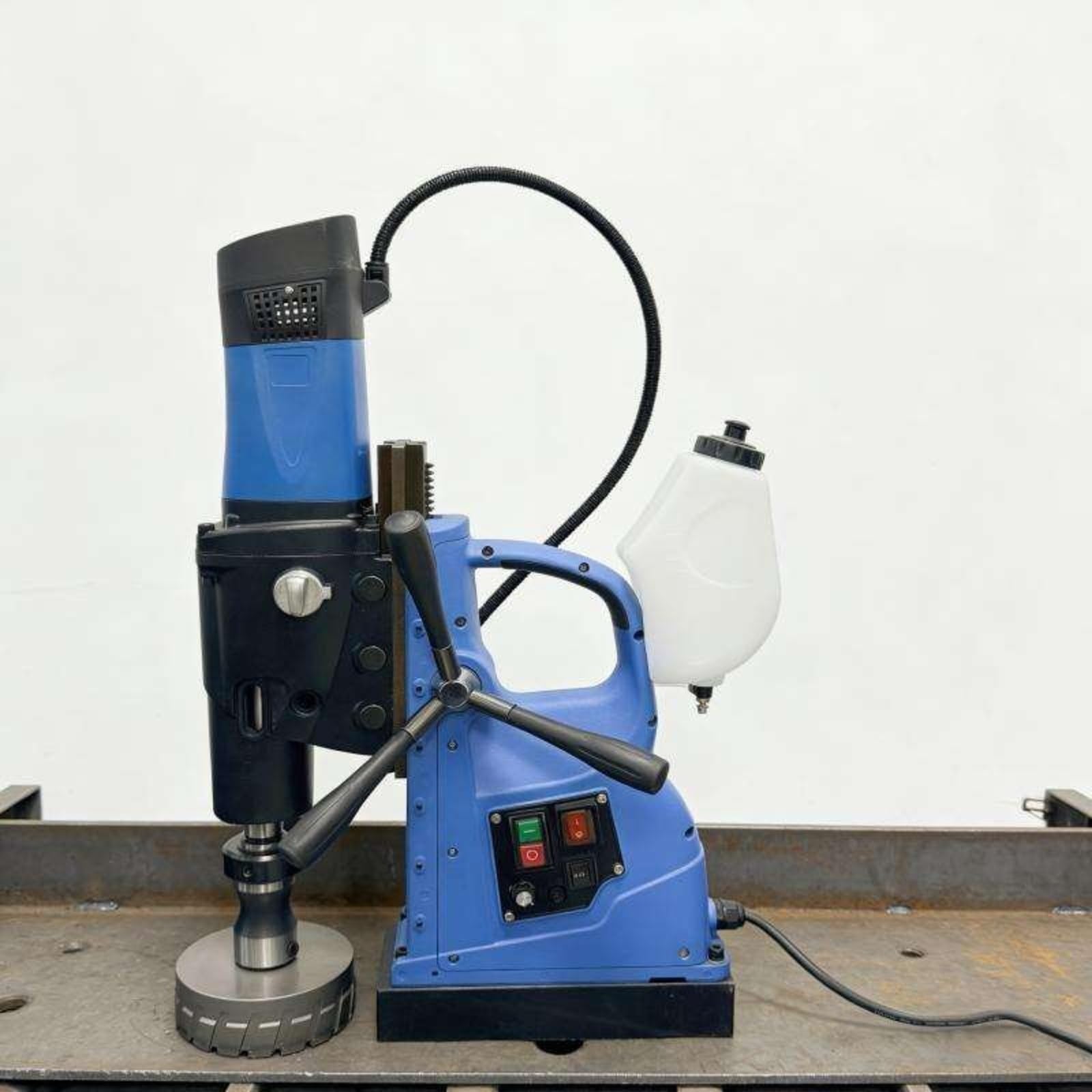Taladro Magnético, Prensa de taladro magnético Industrial multifuncional, máquina perforadora núcleo portátil con velocidad Variable para placa acero hueca(1580Adjustable speed)