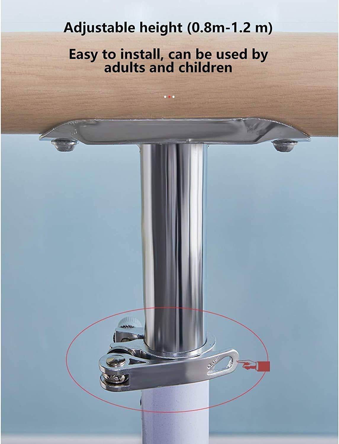 Amazon | バレエ バー 自宅 用 バレエレッスンバー 1.5m調節可能な