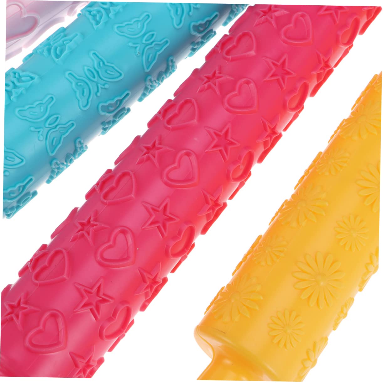 Mattarello Intagliato Multifunzione in Plastica 5 Pezzi