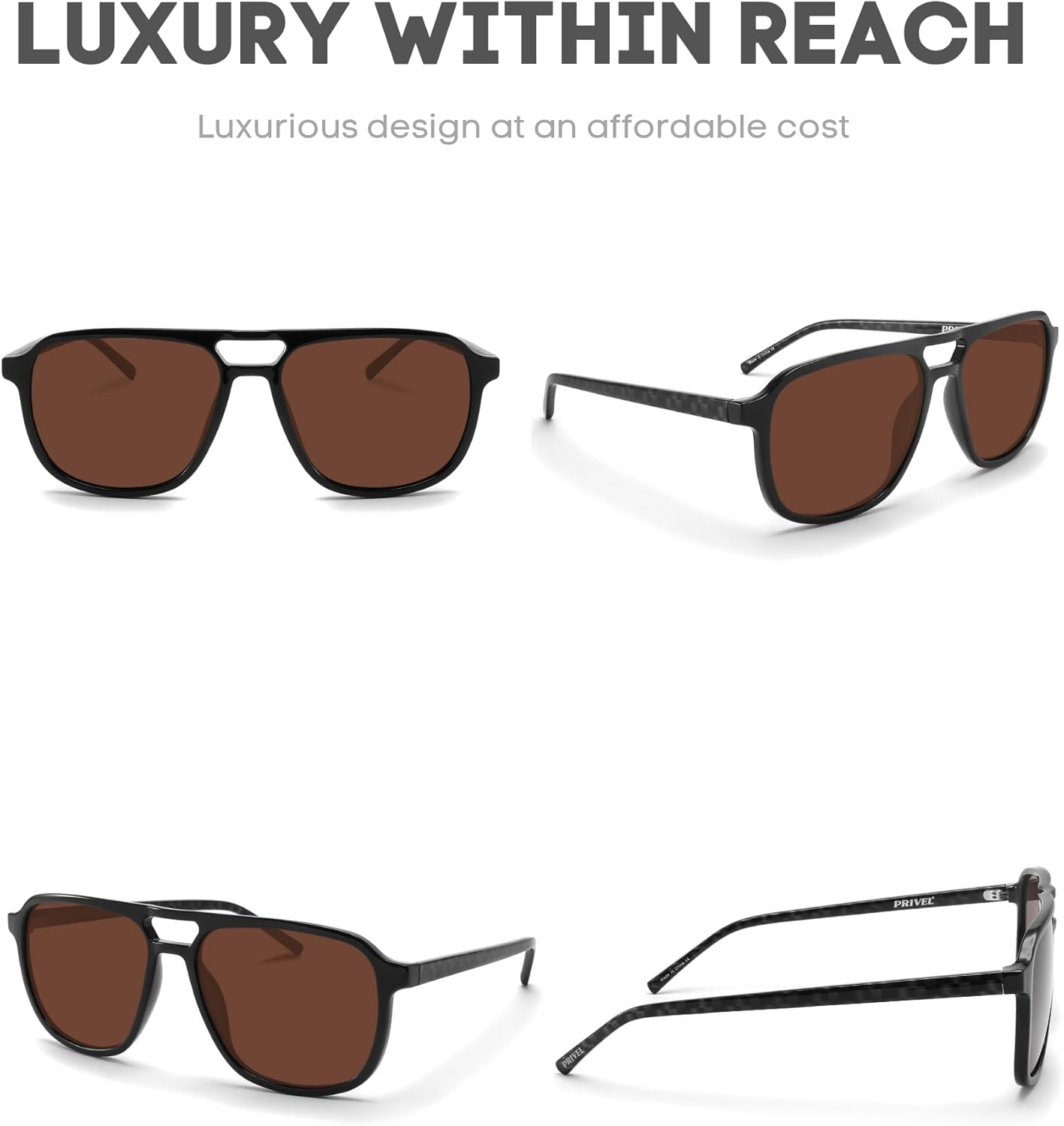 XXL Size Extra Large 160MM Polarized Double Bridge Retro Aviator Sunglasses Big Wide Heads Men UV400 Protection - Image 4