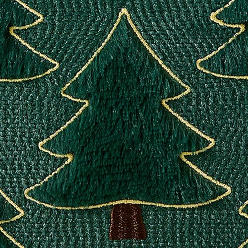 Image of Allorry Christmas Pillow Covers 20x20 inch Set of 2 Christmas Decorations Soft Plush Faux Fur Wool Green Christmas Tree Throw Pillow Cases Winter Holiday Decor for Sofa Living Room PT-012A20