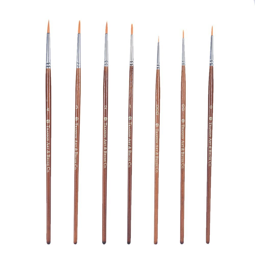 SGerste GR700 Fine Detail Paintbrush Set - 7 Pieces Miniature Painting Brush for Watercolor/Cartoon/Acrylic Painting