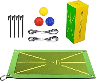 Golf Training Mat, Golf Swing Mat Analyzes Swing Path and Correct Shot Position for Outdoor and Indoor Practice. Golf Training mat for Swing Detection Hitting, Outdoor Golf Swing Training mat
