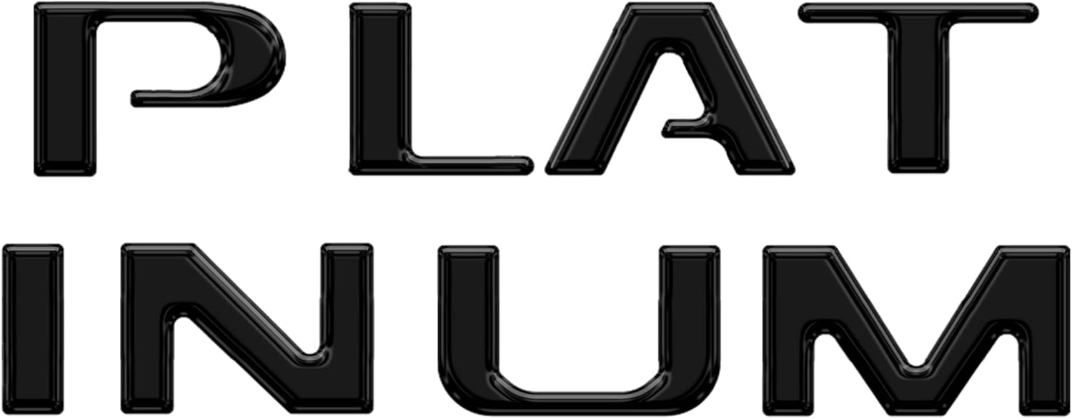 Tailgate Letter Inserts - Compatible with 2023-2024 Super Duty Platinum & 2025-2026 Platinum Plus