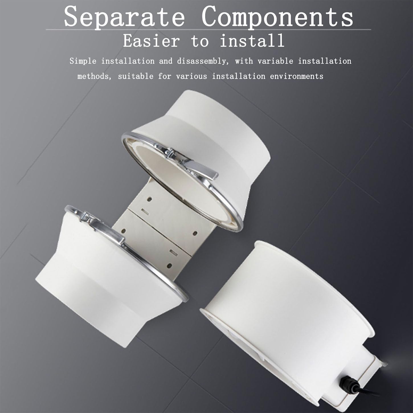 Extractor De Aire De Baño,Ventilador Extractor De Dos Velocidades,IPX2 Impermeable,Para Booster, Tiendas De Crecimiento, Ventilación Y Extractor De Aire Caliente,Instalación Fácil,8 Inches