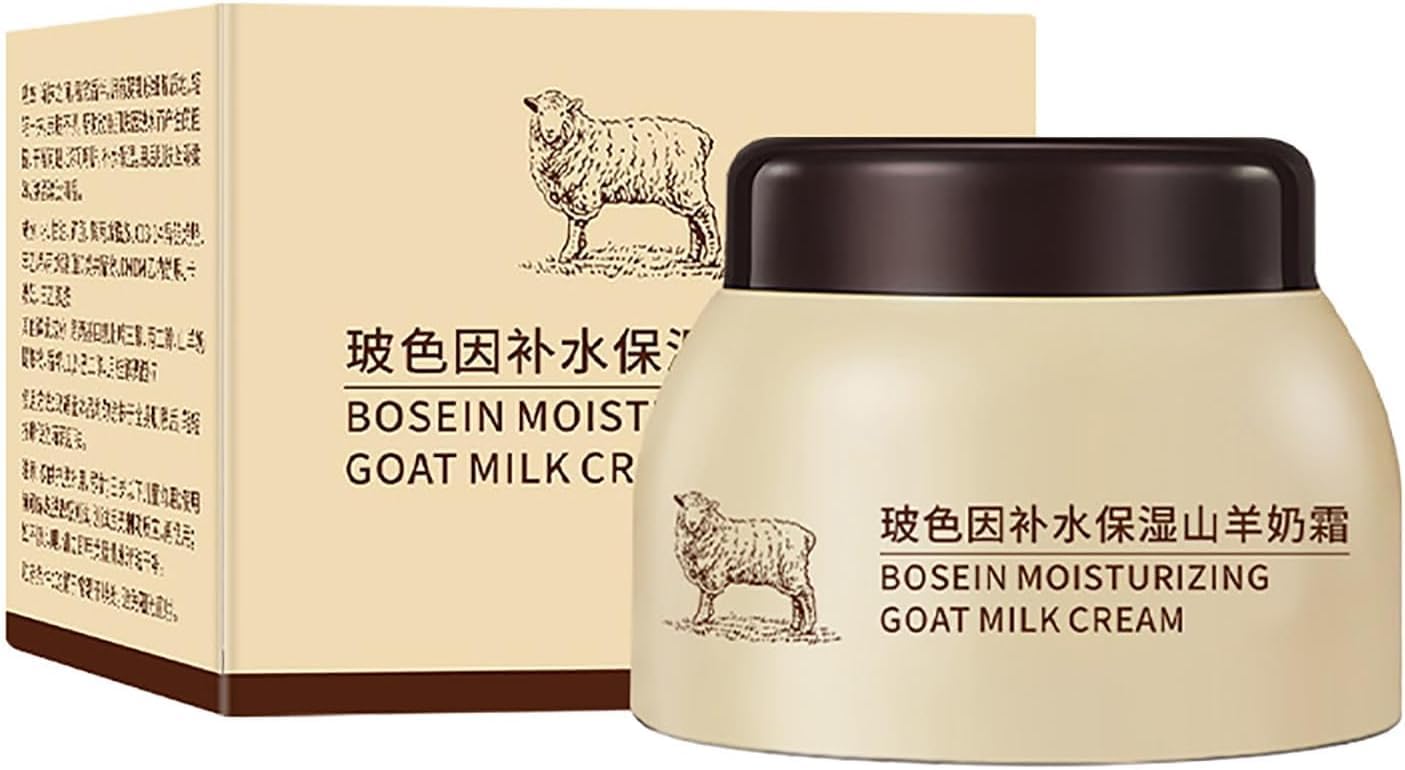 Goat Milk Cream Moisturizing, Goat Milk Cream, Milk Beads Watery Cream, Anti Aging Face Cream, Nourishing And Firming Skin Cream For Body, Hand & Face (1pcs)