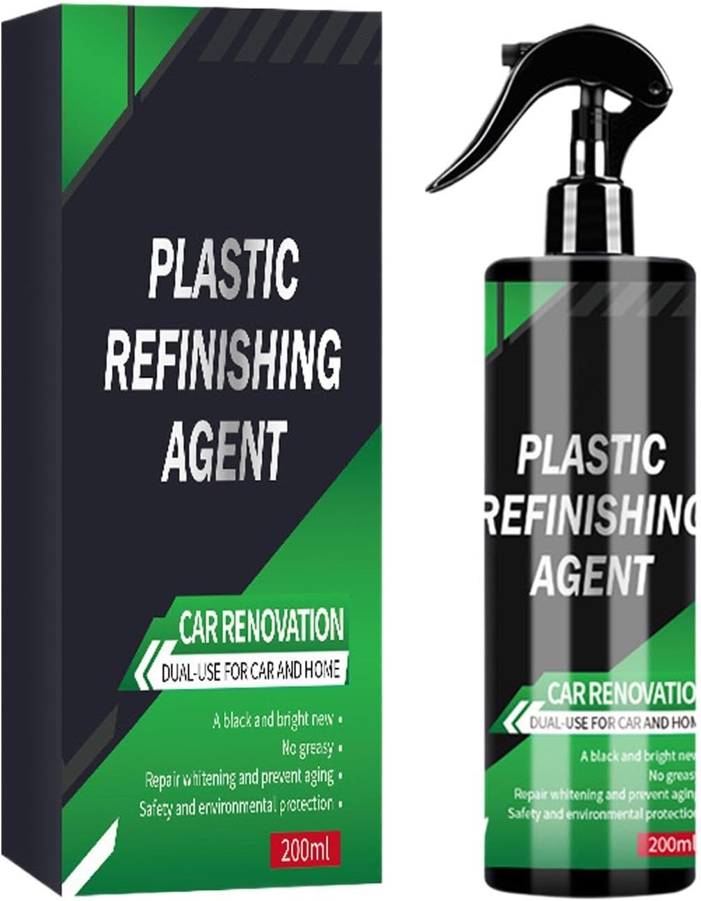 Car Refurbishment Agent | Long Lasting Portable 200ml Fast-Acting,Auto Interior Cleaner and Protectant - for Sedan Truck SUV RV Seat Instrument Panel Steering Wheel