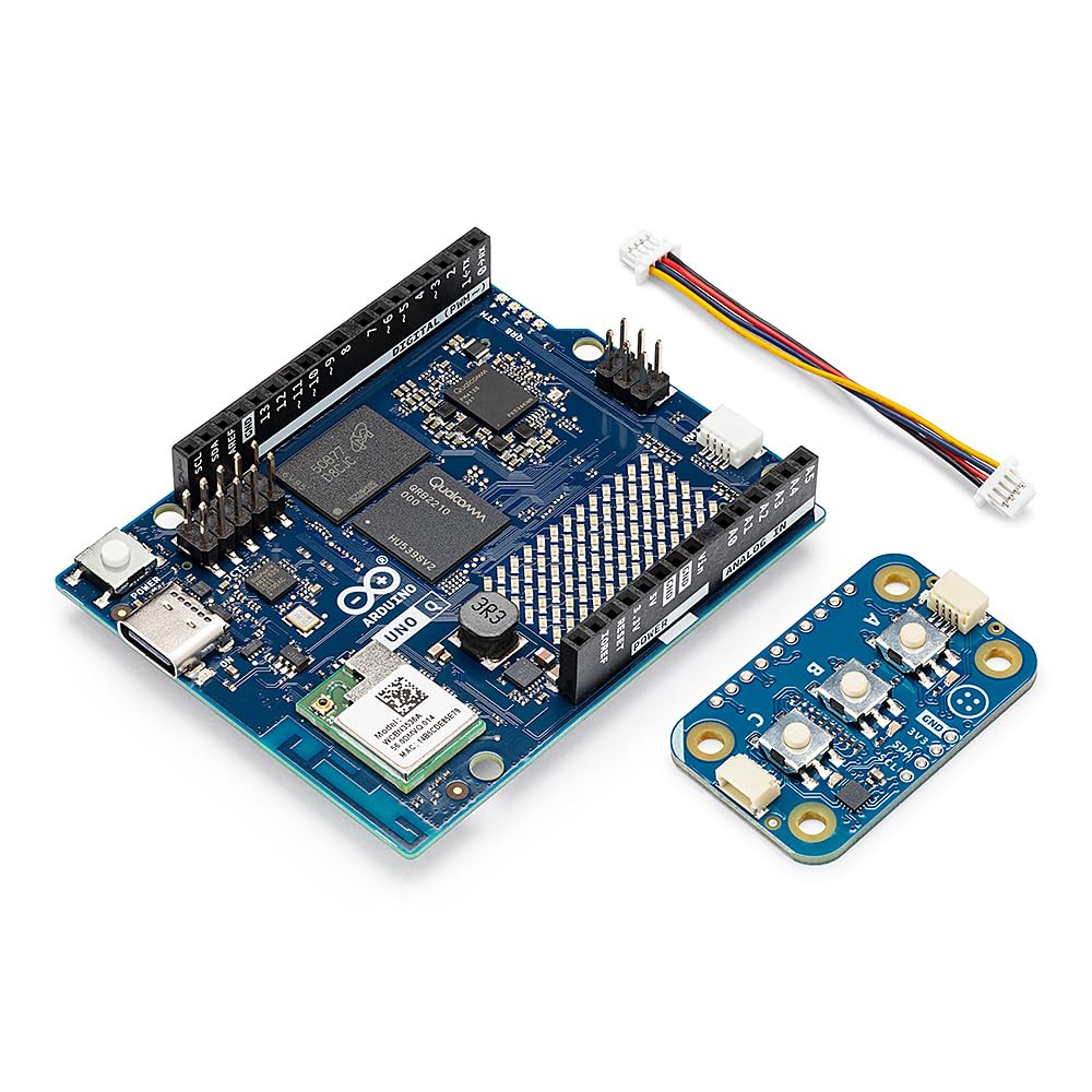 Arduino® UNO™ Q 4GB Modulino® Buttons Bundle: Interfaccia Utente Multi-Input
