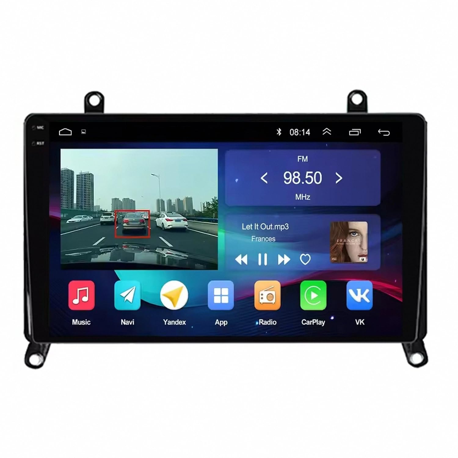 Radio coche 2 DIN Toyota Hiace H300 con Android Auto y Mirror Link GPS 8