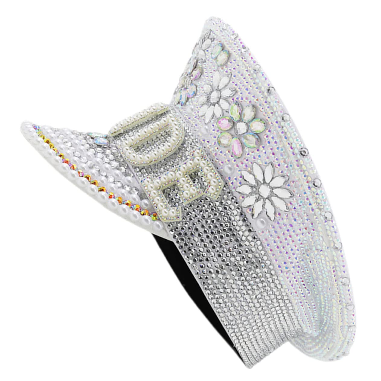 OUNONA Sombrero de Novia para Despedida Bodas Accesorio de Fiesta con Único para Fotografía y Celebraciones Especiales