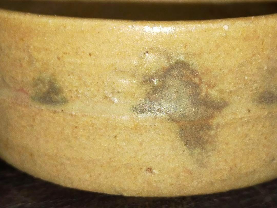 ♥☆彡　骨董　美濃焼　黄瀬戸　茶碗　無銘　骨董　古玩　中国　アンティーク ♥☆彡 骨董 美濃焼 黄瀬戸 茶碗 無銘 骨董 古玩 中国 アンティーク