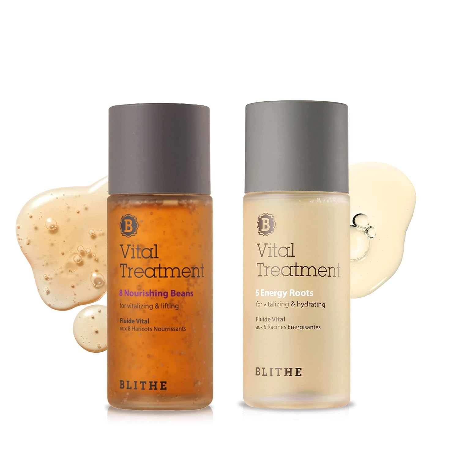 BLITHE Vital Treatment 8 Nourishing Beans & 5 Energy Roots travel size - Korean First Essence with Anti-aging & Moisturizing benefits, Firm & lift Saggy Skin & Replenish Dull Dry Skin