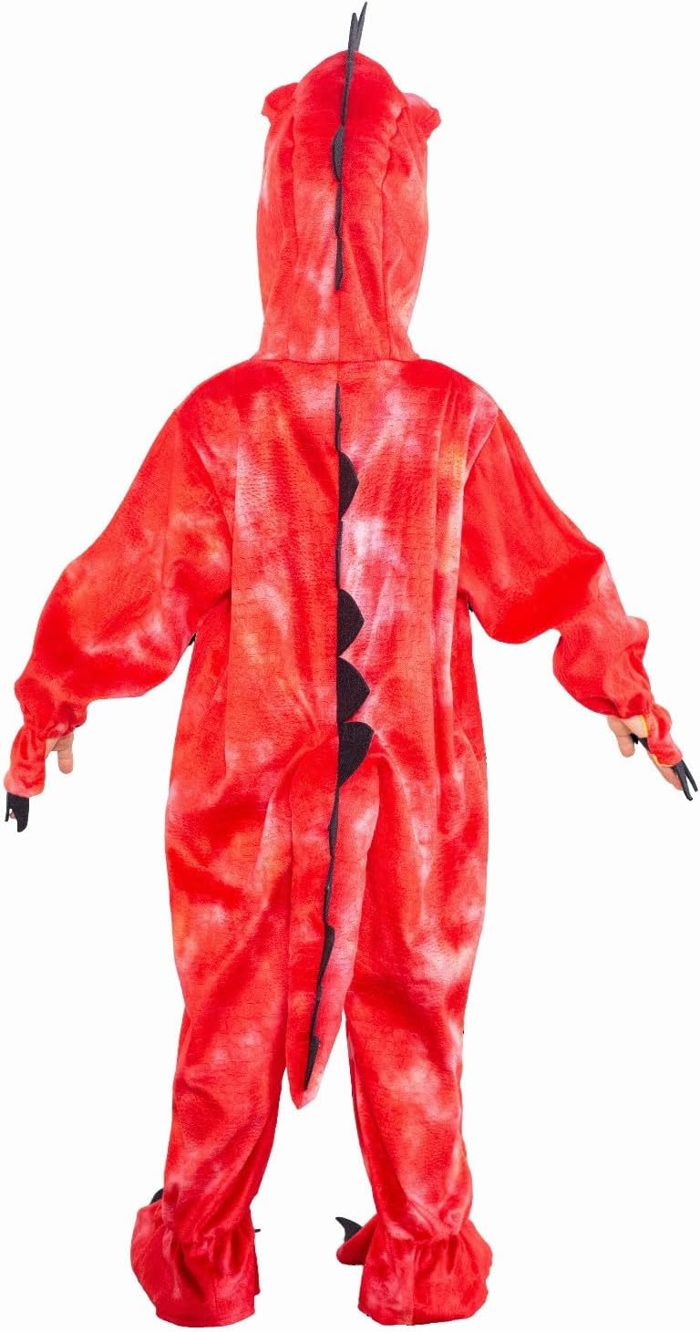 DearSun Child's T-Rex Dinosaur Costume Dinosaur Costume for Kids Fancy Dress Costume Hooded Romper Jumpsuit - Image 3