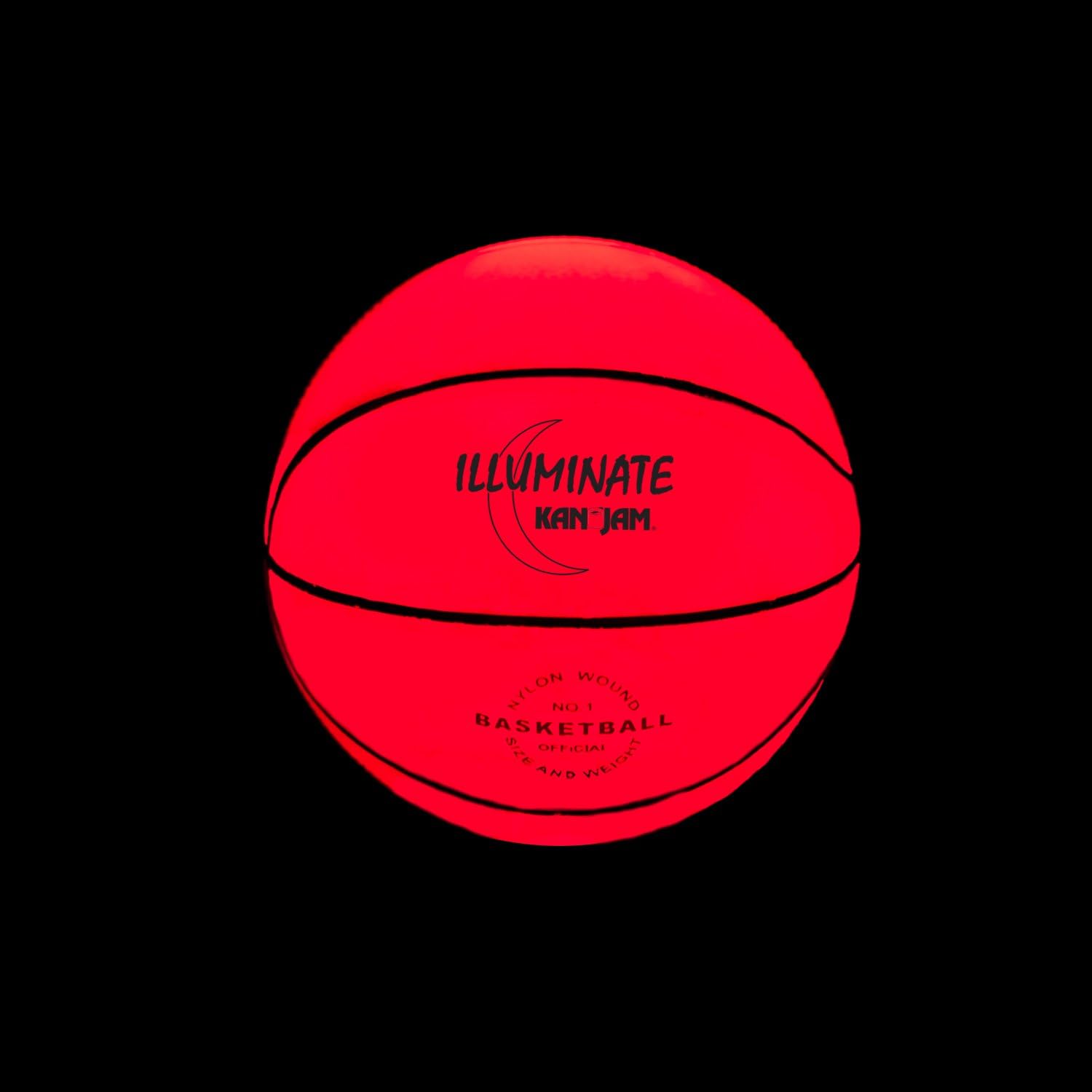 Kan Jam Ultra-Bright LED Light-Up Mini Glow Basketball Illuminate