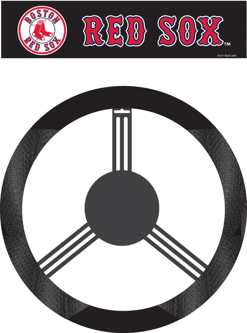 Fremont Die MLB Unisex-Adult Poly-Suede Steering Wheel Cover