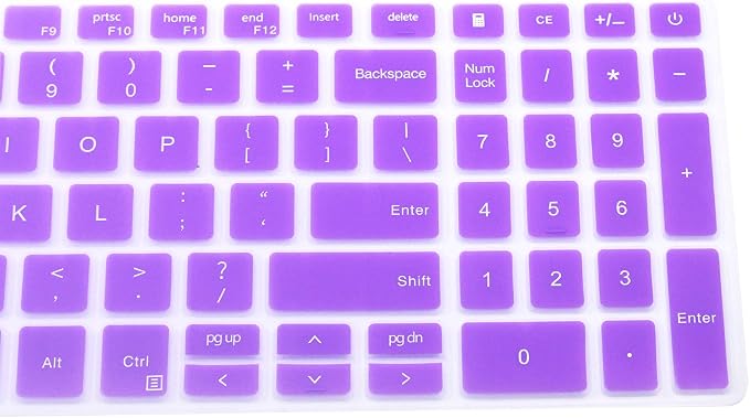 Funda protectora para teclado compatible Dell 15.6 púrpura miniatura 4