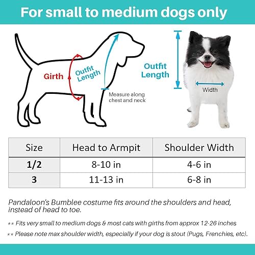 Miniatura 3 de Pandaloon Disfraz para mascotas, como se ve en Shark Tank, patentado, divertido disfraz con brazos para perros y gatos pequeños y medianos (abeja,