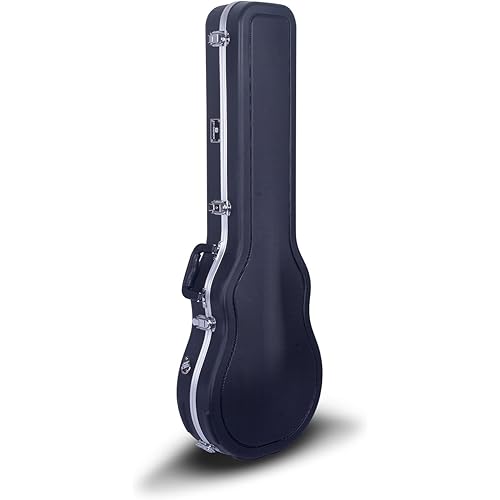 Crossrock Les Paul Guitar Case ABS Molded Arch Top in Black (CRA860LBK)