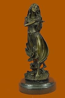 Handcrafted Detailed Wood Nymph Original Classic Artwork Bronze Statue Figure