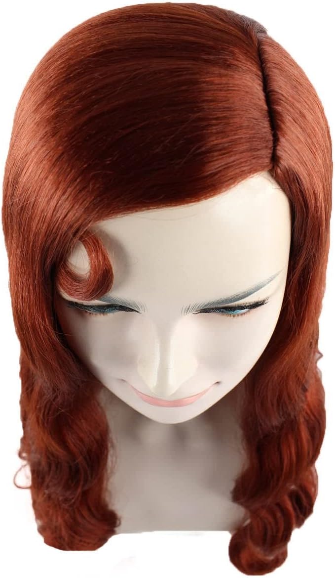 HPO Dark Auburn Seductress Style Wig HW-1081