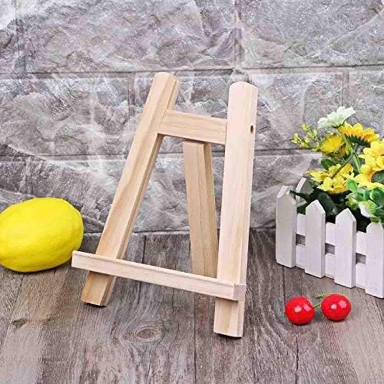 Mini drewniana sztaluga, stojak wystawowy dla artystów, sztaluga drabinkowa do prac plastycznych dla dzieci,20pcs,20 * 30cm