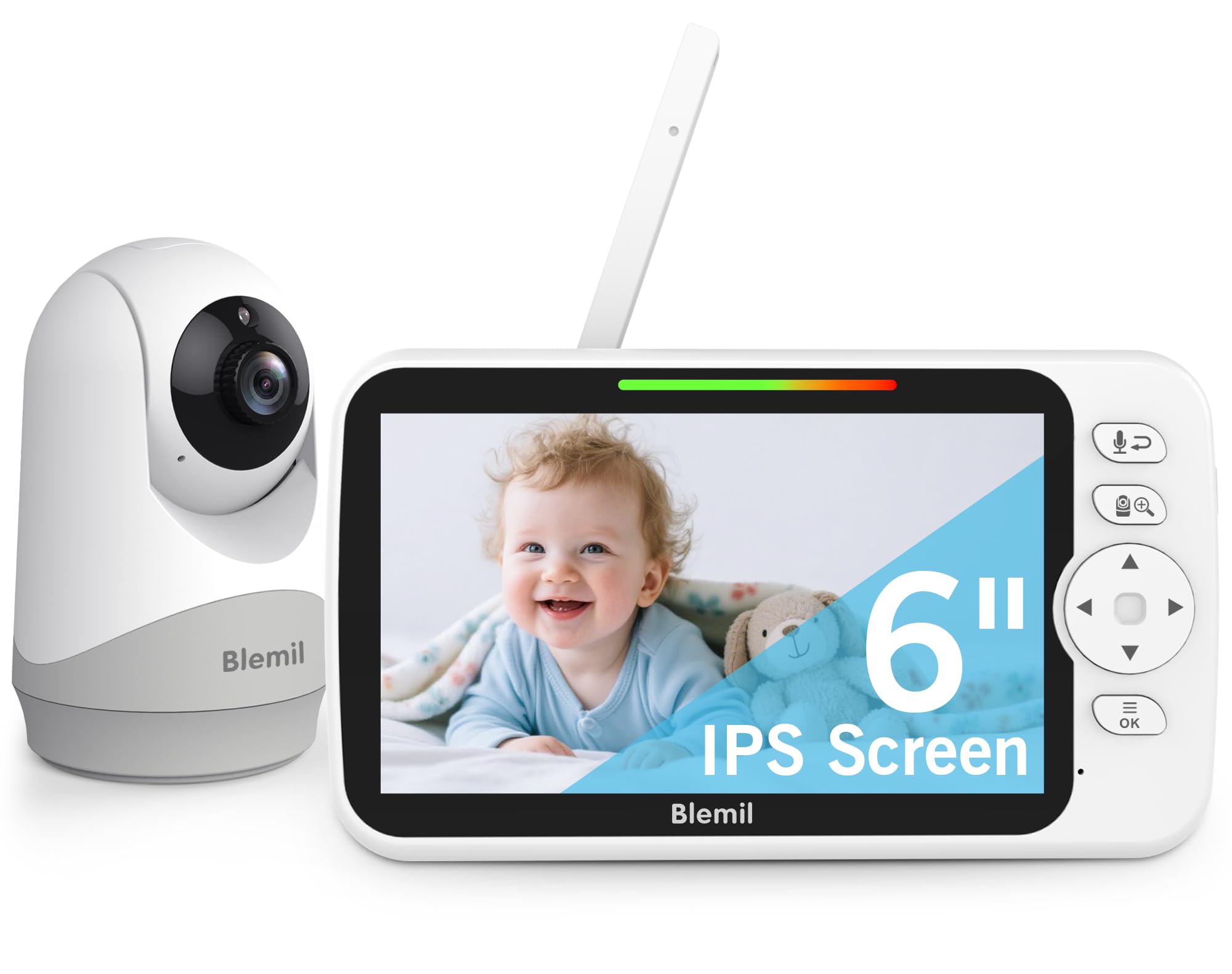 Amazon.com: Blemil Upgrade Video Baby Monitor with Camera and