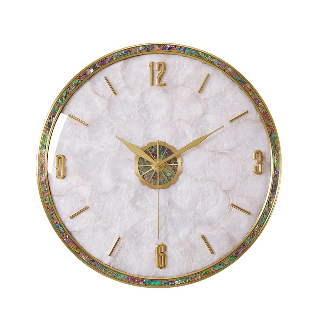 Horloge à quartz pour salon chic et moderne idéale au-dessus de la cheminée
