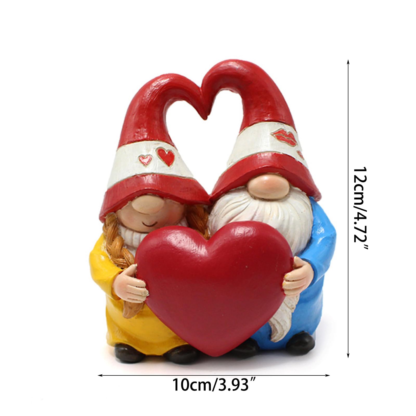 バレンタインデーの贈り物のヨーロッパ式の白色のカップルの小鹿の置物