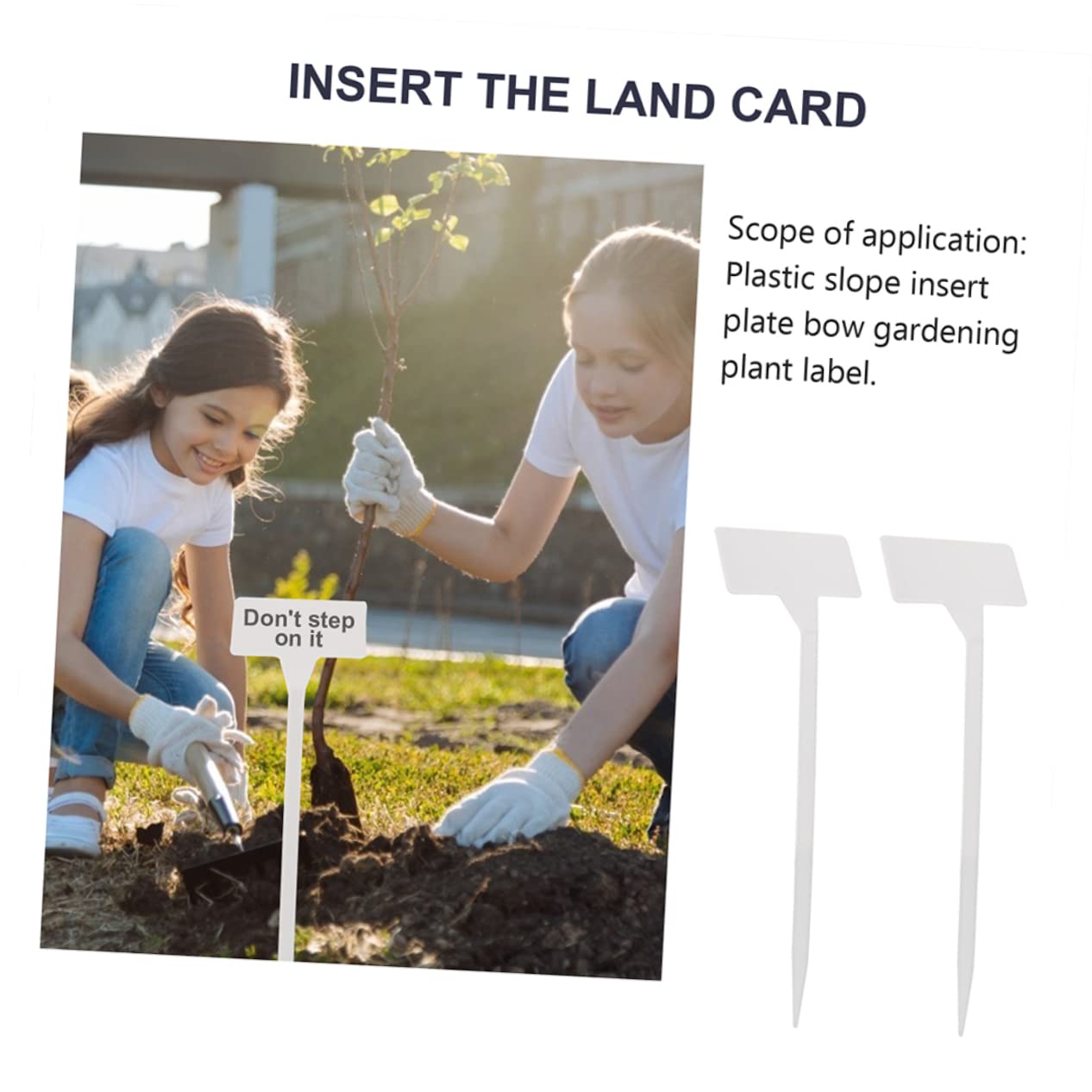 ibasenice 2 Sätze Gartenpflanzenschilder Kunststoff Wetterfeste Etiketten Für Pflanzen Und Obstbäume Für Gartenarbeit Blumenläden Und Parks Wiederverwendbar Robust Und Langlebig 25 Stück * 2