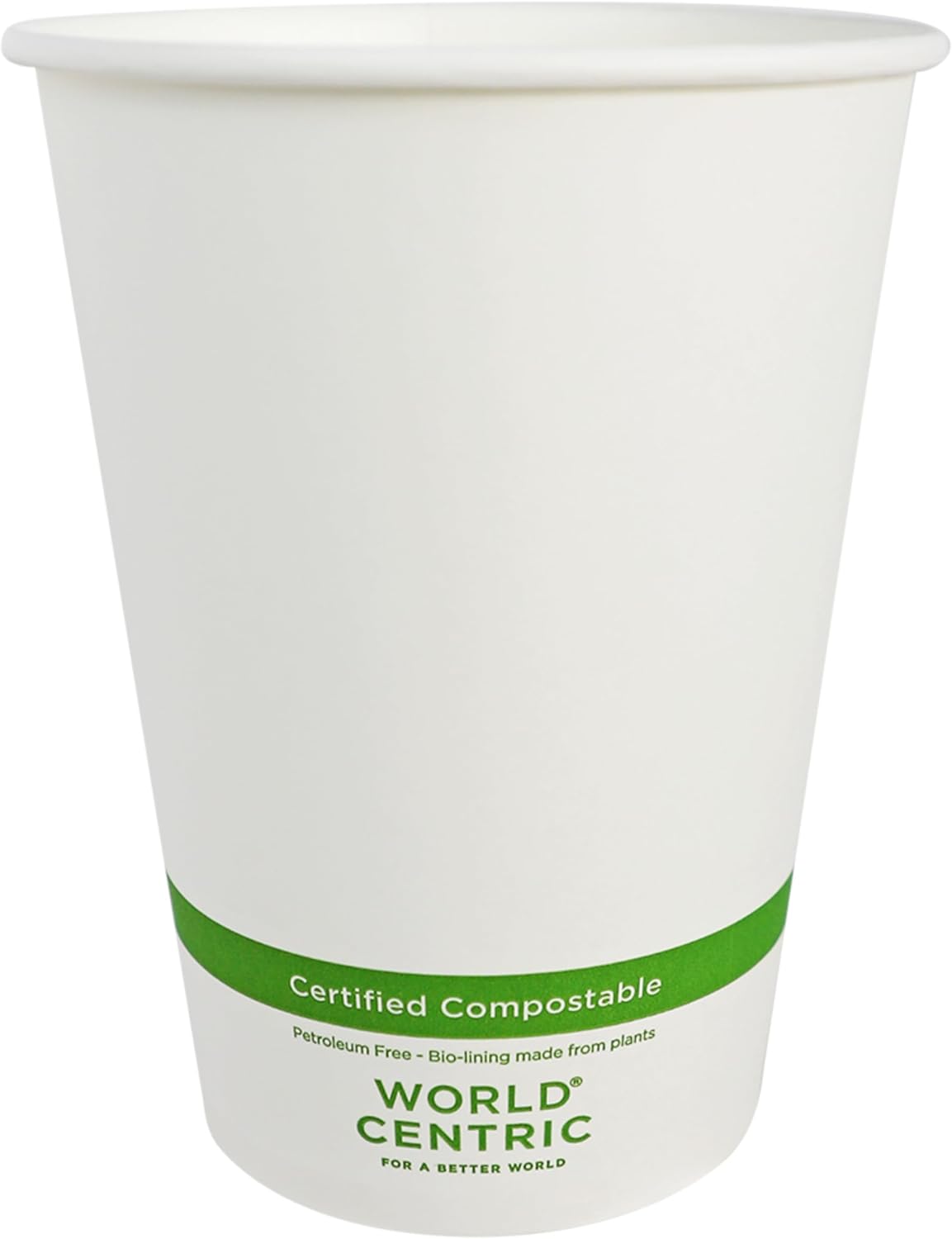 World Centric Compostable Paper Bowls, 32 Oz (Pack of 100), Made from Plants and Minerals, Bio-Based Lining, Sustainable, Heavy Duty, Heat Resistant, No Added PFAS