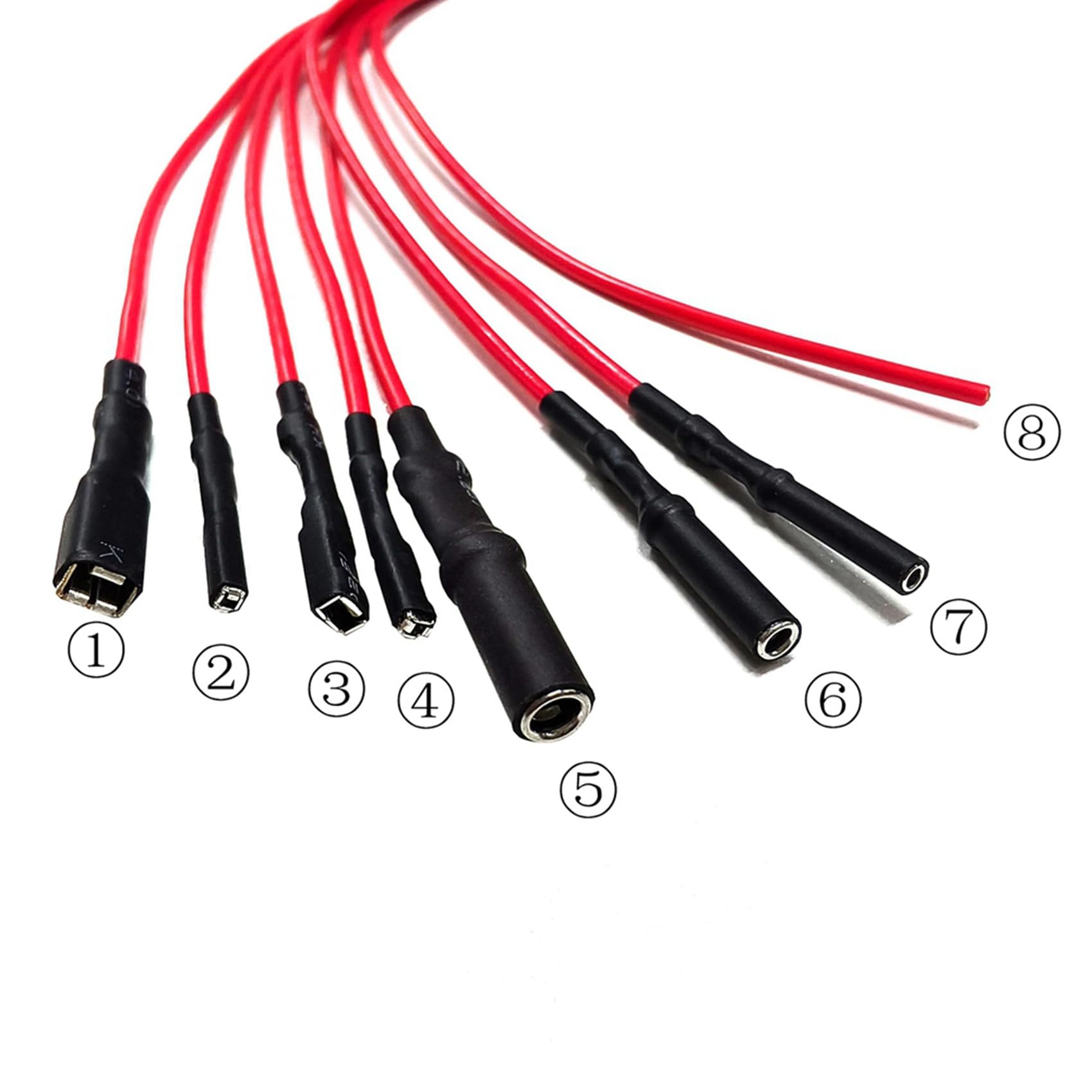15X CTBC001 Câbles de Dérivation ECU 8 Voies pour Câble de Ligne D'Oscilloscope de Diagnostic Automobile Connexion DIY