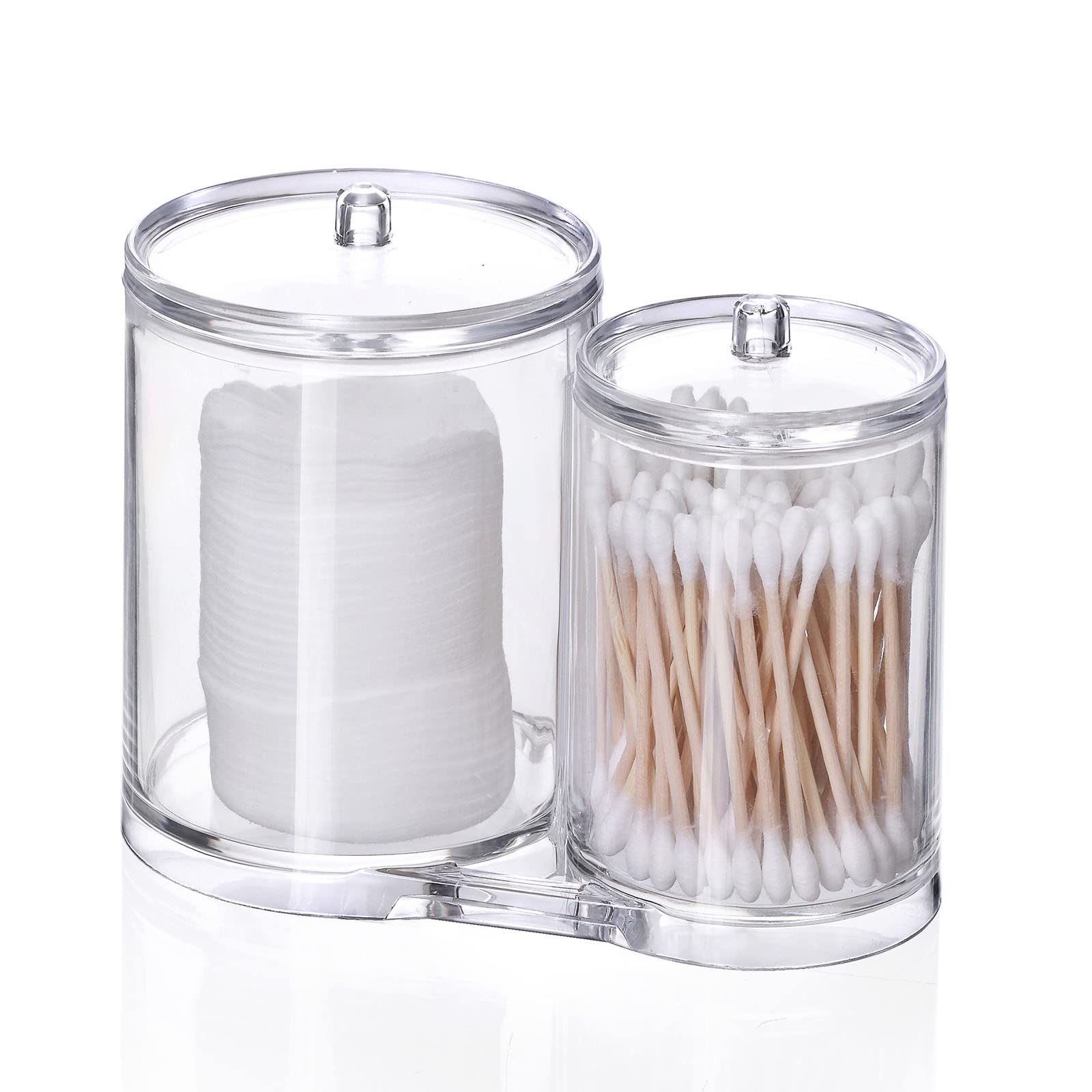 Porta Cotton Fioc In Acrilico - 3 Pezzi Organizer Per Cosmetici - Foto 4