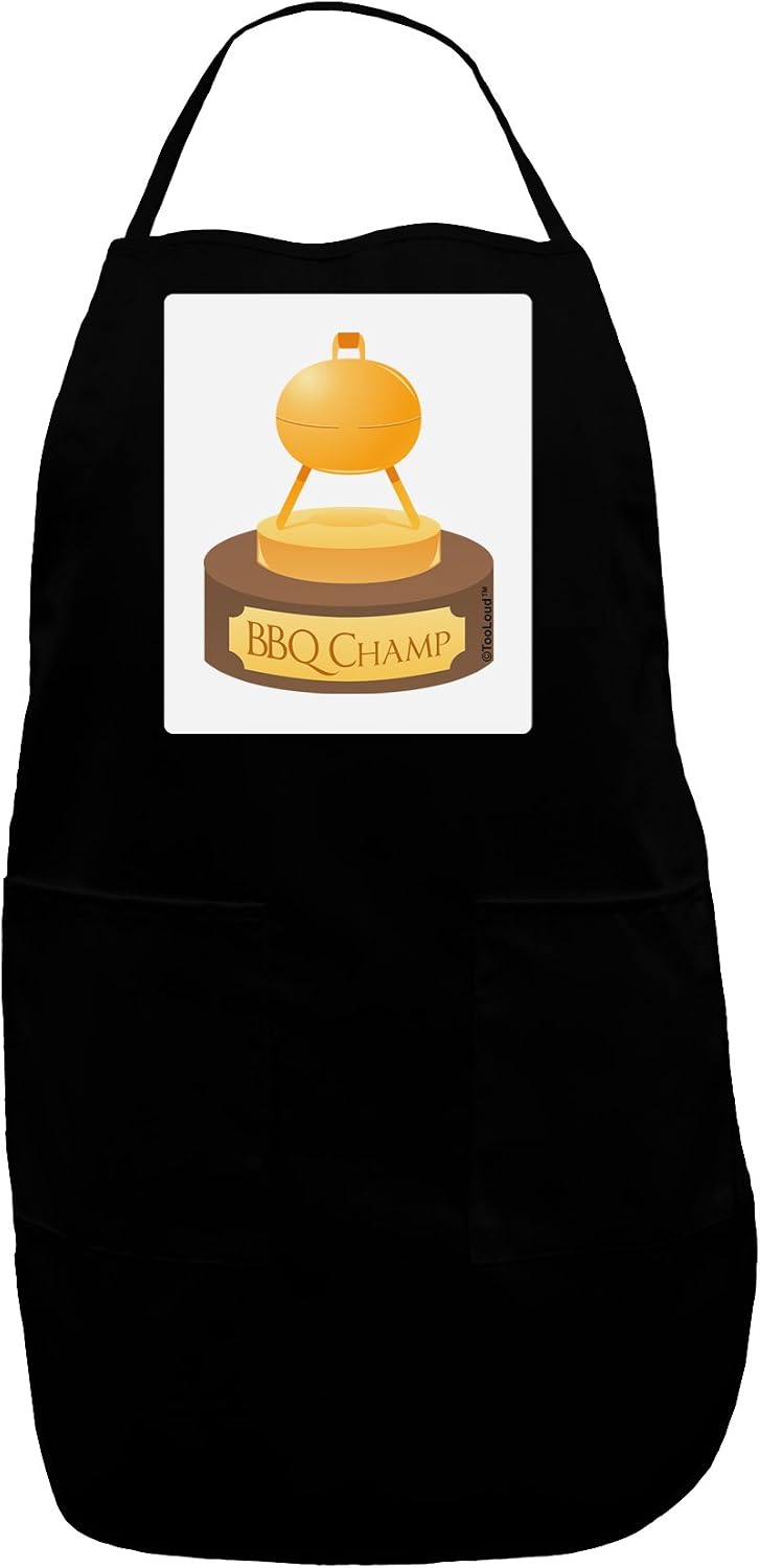 TOOLOUD BBQ Champ - Golden Grill Trophy Panel Dark Adult Apron