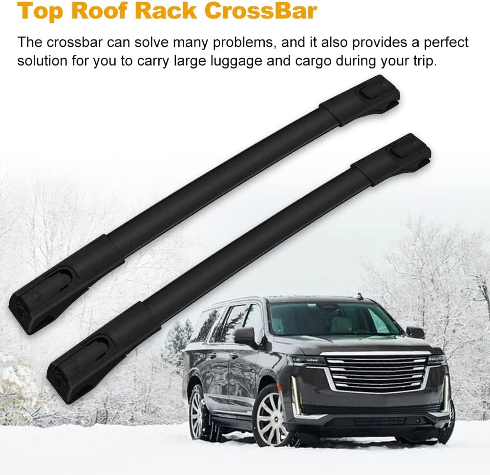 ROADFAR Roof Rack Aluminum Top Rail Carries Luggage Carrier Fit for 2013 2014 2015 2016 2017 2018 for Toyota for RAV4 Sport Utility 4-Door Baggage Rail Crossbars