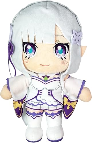 Great Eastern Entertainment Re Zero S2 - Emilia Movable Ver Plush 8" H