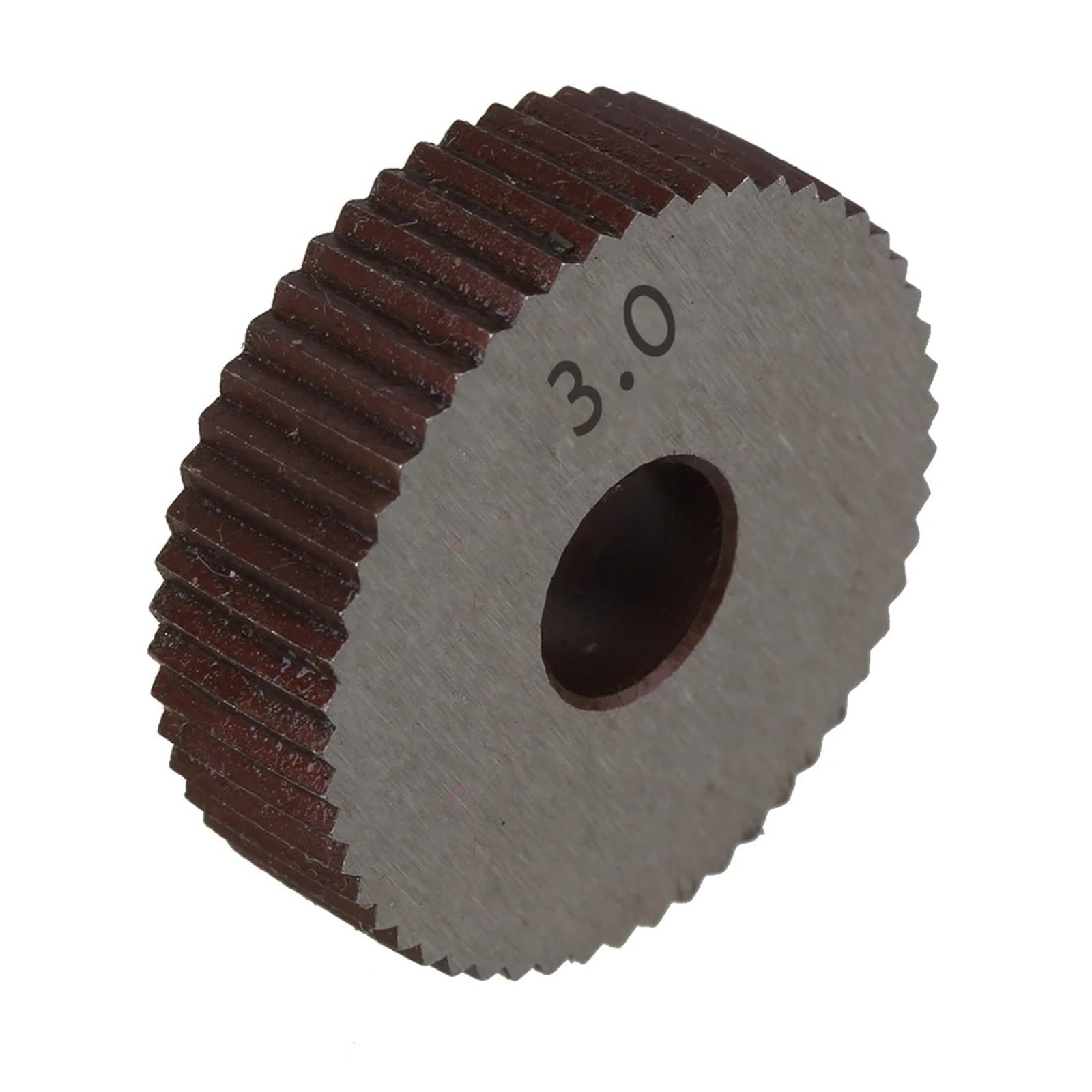 Stahl-Rändelwerkzeug 2 Stücke Zahnrad Kochfeld Stärke Rad Rändel Gerade Korn HSS Rad Messer Gerändelt Maschine Werkzeuge Zubehör Drehmaschine Präge Rad(3.0mm)