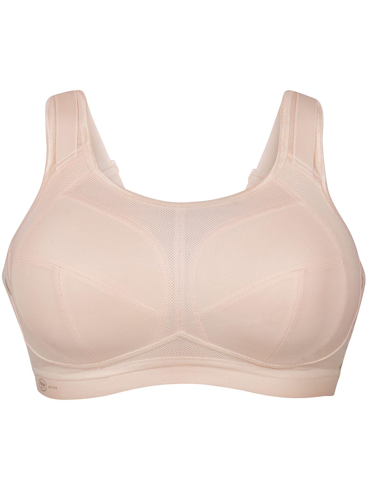 Anita 5567-445 Active Black Extreme Control Sports Bra | do Cup K, Sweat Management, 5-częściowe miseczki, bez fiszbin, wzmocniony tył z siatki