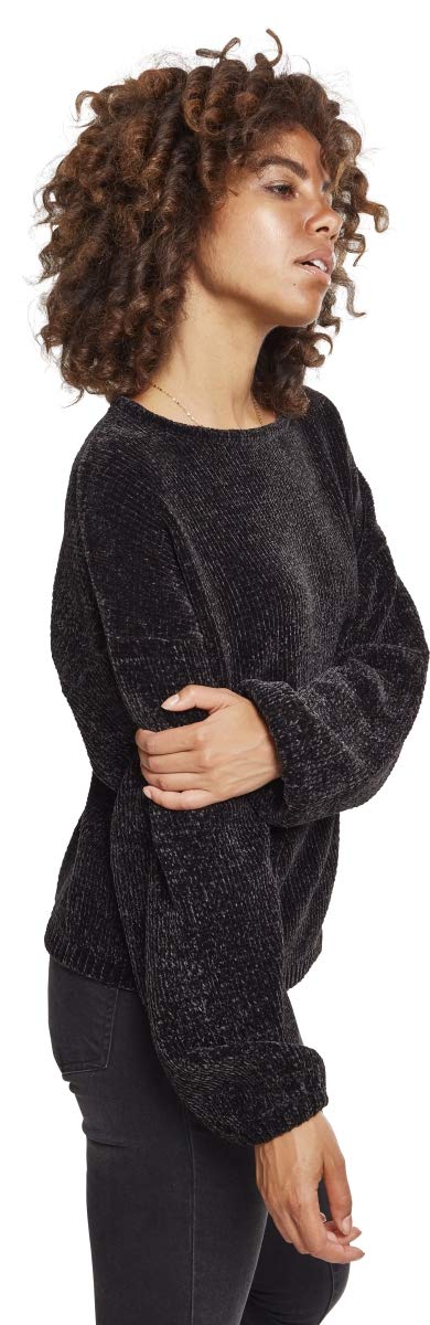 Urban Classics Bluza sportowa Kobiety Damski sweter szenilowy oversize (1 w zestawie)