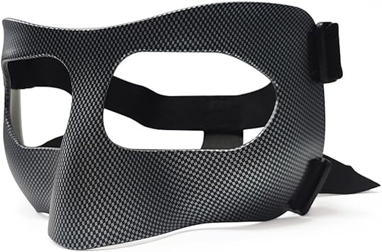 Alnicov Guard for Broken Nose, Adjustable Face Shield with Pads, Sports Training Face Mask Nose Protector for Adults Teens Basketball Soccer Baseball