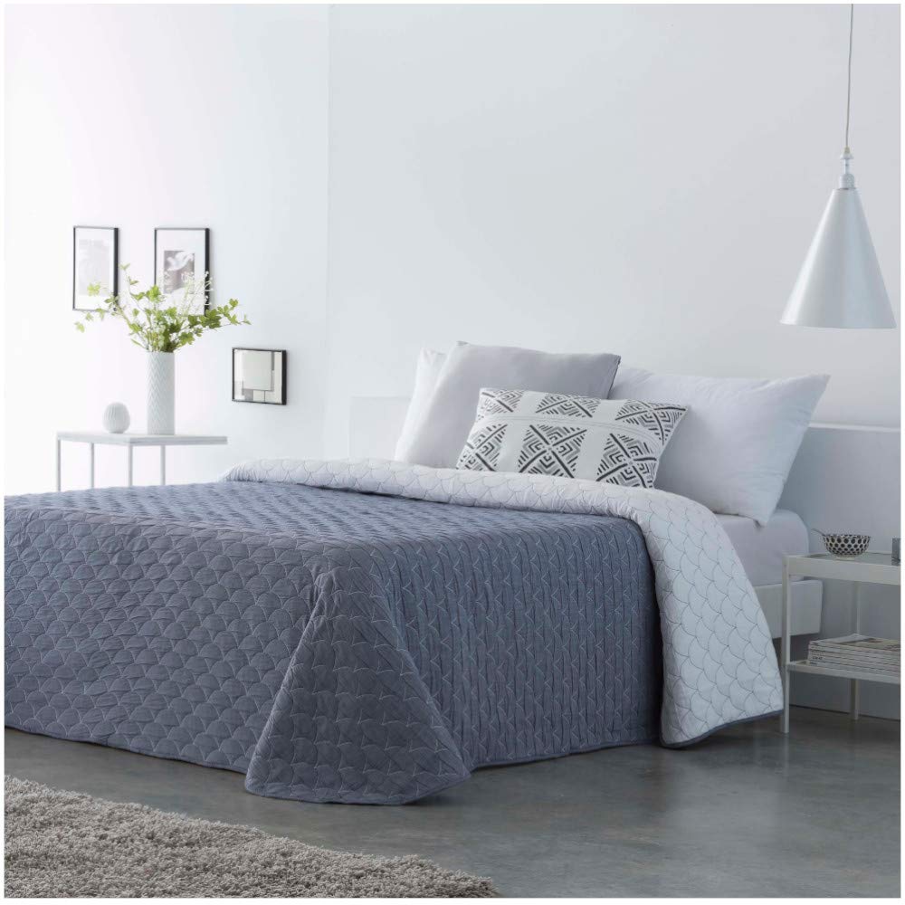 Colcha de Verano Laredo Gris - Reversible Cama de 135