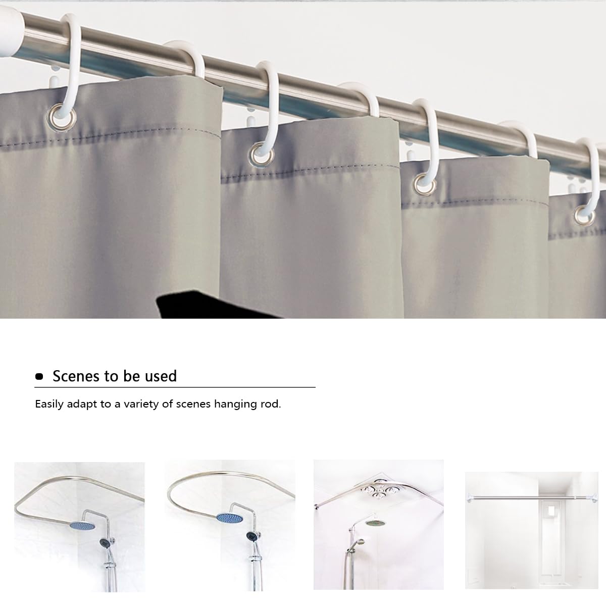 Dessin en Ligne Noir et Blanc Rideaux Douche Figures abstraites & Symboles Décoration Salle Bain Style Urbain Rideau Bain en Tissu Polyester étanche Style Urbain avec Crochets W120xL200 cm