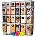 Deco haus Botes Cocina Almacenaje de Plástico - Cajas de Almacenamiento de Alimentos Reutilizables con Tapa Hermética - Recipientes para alimentos Set de 24 -Tarros sin BPA - 0,8L 1,4L 2L